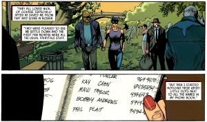 I think there’s a Pinoy on the staff of Ultimate Avengers…the names in the phone book can’t just be a coincidence!
Source: Ultimate Avengers 2 #4