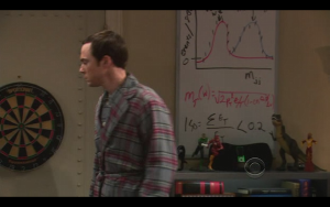 Posted on r/pics: Can anyone tell me what the graph/formulas on the whiteboard in the latest episode of The Big Bang Theory refer to? 