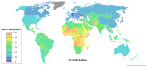 Birth rates around the world: http://i.imgur.com/tfmRY.png A lot of the poorer /less advanced countries have higher birth rates. #justsaying