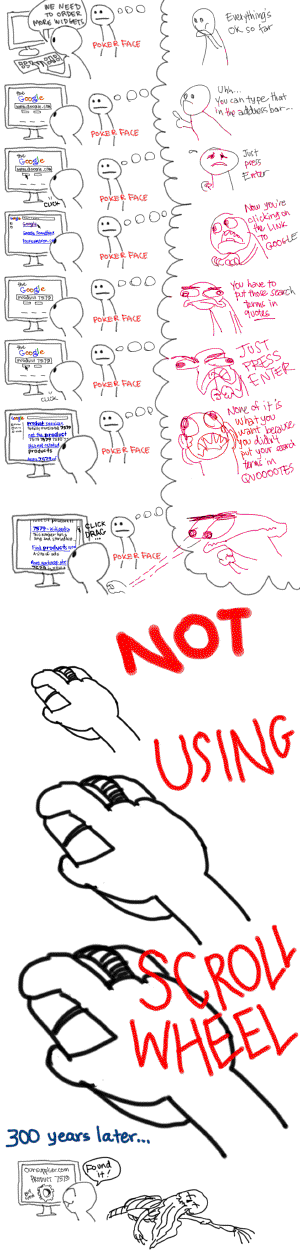 Working with nontechnical people: http://i.imgur.com/GcEIPtz.gif