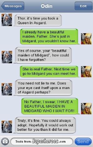 textsfromsuperheroes:
The best of Thor on Texts from Superheroes. 