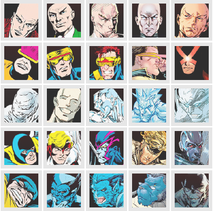 eyesofamaranthine:
 X-Men 50th Anniversary ± 30 X-Men Through The Decades