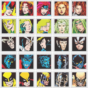 eyesofamaranthine:
 X-Men 50th Anniversary ± 30 X-Men Through The Decades