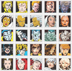 eyesofamaranthine:
 X-Men 50th Anniversary ± 30 X-Men Through The Decades