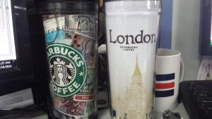 Not really a starbucks person, but somehow I now have two tumblers. Thanks Lizbeth Jane Garcia!