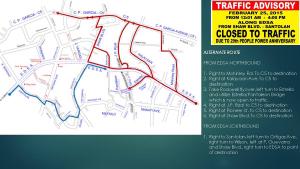 I’m already stressed RT @MMDA: Traffic Management Plan for the 29th EDSA People Power Anniversary, February 25, 2015.