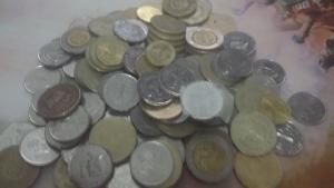 These are all the coins I had in the front pocket of my bag