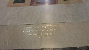 This was the inscription on the floor of the entrance to St. Peter's Basilica