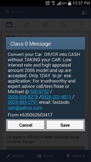 @talk2GLOBE why are spammers able to send class 0 messages?