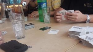 Surprise game of Cards Against Humanity (@CAH) during lunch
Lizbeth Jane Garcia itag daw kita
