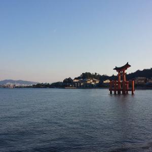 The tori gate on miyajima island