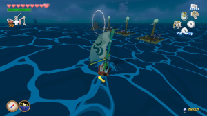 Posted in MiiVerse’s The Legend of Zelda: The Wind Waker HD:
Every submarine you encounter on the ocean has a different set of rafts nearby, to make it easier for you to remember if you’ve already beaten that particular submarine