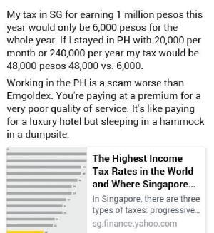 Comparing Singapore and PH: Apples and Oranges