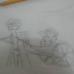 Rickshaw and Morty #sketchdaily