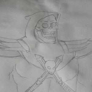 Just a quick skeletor today #sketchdaily actually I was just drawing a skull then got bored…