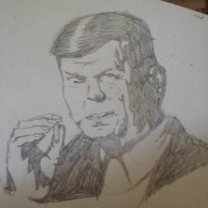Cigarette smoking man #sketchdaily