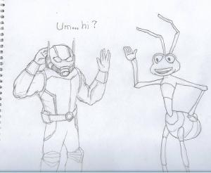 Ant meeting #sketchdaily
TIL that the ant from Bug’s Life doesn’t have the correct number of limbs. Antz was more accurate