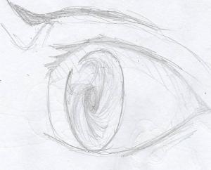 Eye drawing practice #sketchdaily
“She saw an entire galaxy with her own eyes”