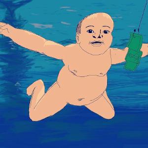 Underwater baby. The thing about #sketchdaily is I’m going to post them even when I’m unhappy with the output. I started with the blue background but when I got to the baby I got lazy so… Nevermind