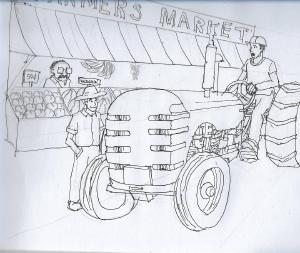 Farmer’s market #sketchdaily