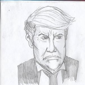 Sone rich old guy #sketchdaily
I tried a caricature of Donald Trump, it doesn’t really look like him though
