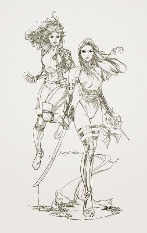 bear1na:
 Rogue and Psylocke by Kenneth Rocafort *