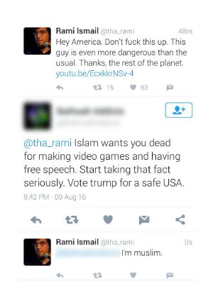 Probably my favorite conversation on Twitter today, in response to a tweet about the American elections.