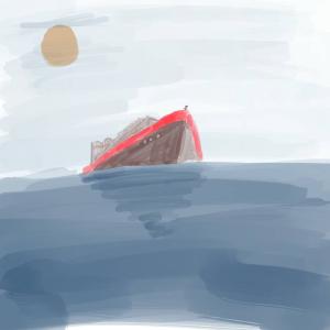 Just a boat #sketchdaily