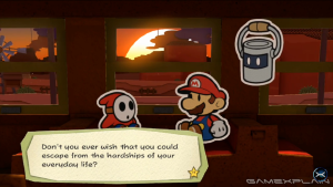 methados:
 aristocrat-wolf:
 greenhairedheroine-youttaharime:
 Don’t you ever wish that you could escape from the hardships of your everyday life? 
- Shy Guy (Paper Mario: Color Splash, 2016)
 Holy
FUCK