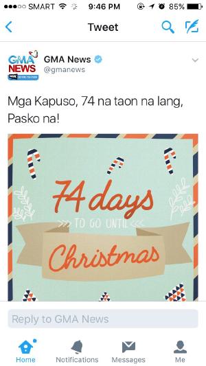 Pag-ibig nga nya kaya mong intayin, pasko pa kaya? 😢😂 okay lang yan @gmanews