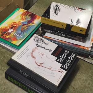 Someone sent me a whole bunch of art books!