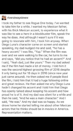 I got emotional reading this! #RogueOneStarWars