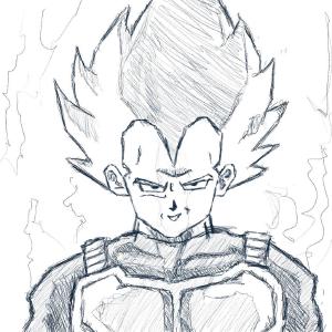 “Believe me, my heart is exceptionally pure… pure evil!” #sketchdaily #dragonballz