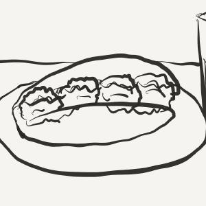 Meatball Sandwich #sketchdaily #paperbyfiftythree