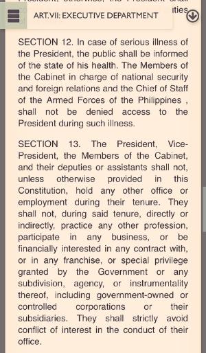 1987 Constitution.
Article VII. The Executive Department.
Section 12.
(Bedtime stories. 🌙)