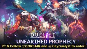 I won 25 orbs from @CORSAIR! Thanks!!
Quoted CORSAIR's tweet:   Happy #FreeCodeFriday! RT and follow @CORSAIR & @PlayDuelyst to win 25 orbs from the newest Duelyst expansion, Unearthed Prophecy.  