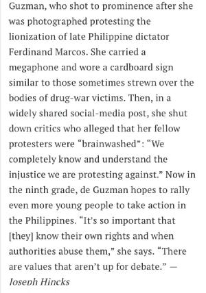 Shibby De Guzman, 14, made it to @TIME ‘s 30 most influential teens 2017 for speaking against Duterte and Marcos
http://ti.me/2inObD8?utm_campaign=time&utm_source=twitter.com&utm_medium=social&xid=time_socialflow_twitter