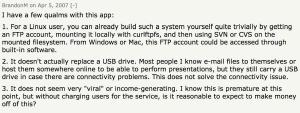 In honor of Dropbox filing to go public today, wanted to share a Hacker News comment from its 2007 launch. Probably my favorite Hacker News comment of all time