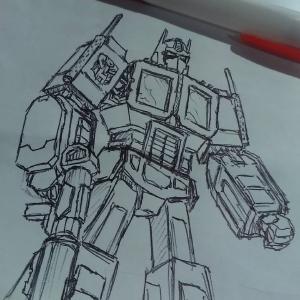 This sketch took just enough time for the meeting to finish #transformers
