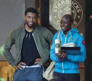 OKOYE FINALLY HAD HER STARBUCKS