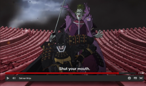 I found out Batman Ninja is on Netflix so I decided to watch. I like the animations, but the story is just plain ridiculous lol