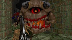 Mandatory screenshot of old-school Doom