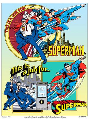 jetslay:
 Clark Kent changing into Superman sequence.
Artworks by Jorge Jimenez, Cliff Chiang, José Luis García-López, Alex Ross, and Brian Stelfreeze.