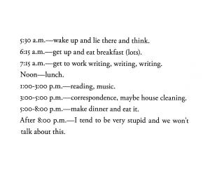 Ursula K. Le Guin’s writing routine is the ideal writing routine.