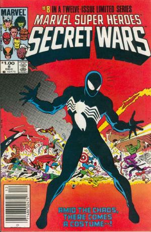 It’s Spider-Man week on ireadcomicbooks! Here’s the cover for Secret Wars #8 by Mike Zeck, where Spider-Man first acquired the Symbiote costume. (The actual first published appearance of the costume was in Amazing Spider-Man #252)
