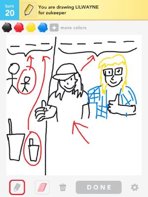 Just a fun little throwback: some years back me and some friends played an app called Draw Something for a while, where you draw stuff and send the drawings to your friends and they try to guess it. I had some screenshots stored in a Facebook post for a while and it showed up in the “Memories” thing, I thought I’d post them here on the blog too. We had a lot of fun with the app back then!