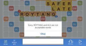 Well screw you too words with friends!