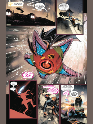 Justice League (2019) #20 Batman has a new favorite Robin. art by Jorge Jimenez, words by Scott Snyder