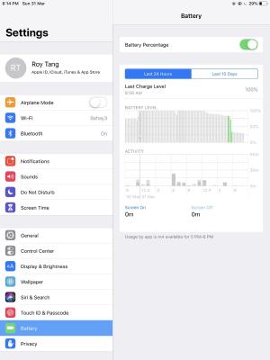 Posted on r/ipad: ipad pro battery level dropping even when not in use, any advice? (2016 ipad pro, the smaller one) 