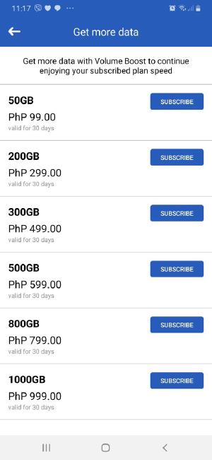 @mlq3 @enjoyGLOBE There is a bandwidth cap depending on your plan (mine is 600gb at P999 i think), speeds get throttled if you go past. There’s also options to buy small data boosts, I used one the one time I exceeded the limit